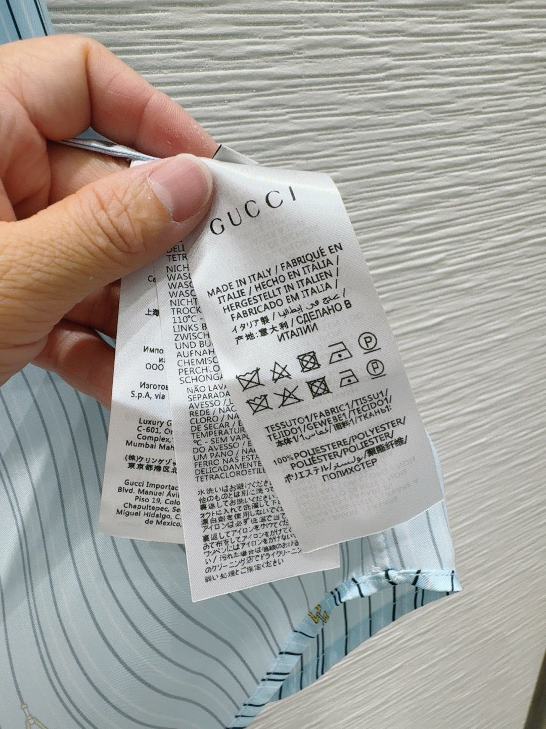 GUCCI LONG-SLEEVE SHIRT AND WIDE-LEG PANTS SET STYLE 15