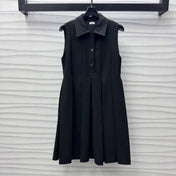 Loew Black Trapeze Dress In Stretch Viscose 224854