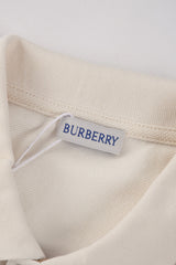 Burberry 25 Polo T- Shirt White Cotton 232685