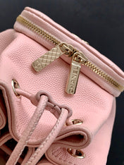 CHANEL 25S MINI BUCKET BAG 12 IN PINK CALFSKIN GOLD HARDWARE