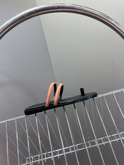 Georgia Sandals Peach Suede Black Calfskin