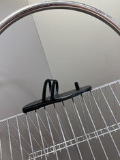 Georgia Sandals Black Suede Black Calfskin