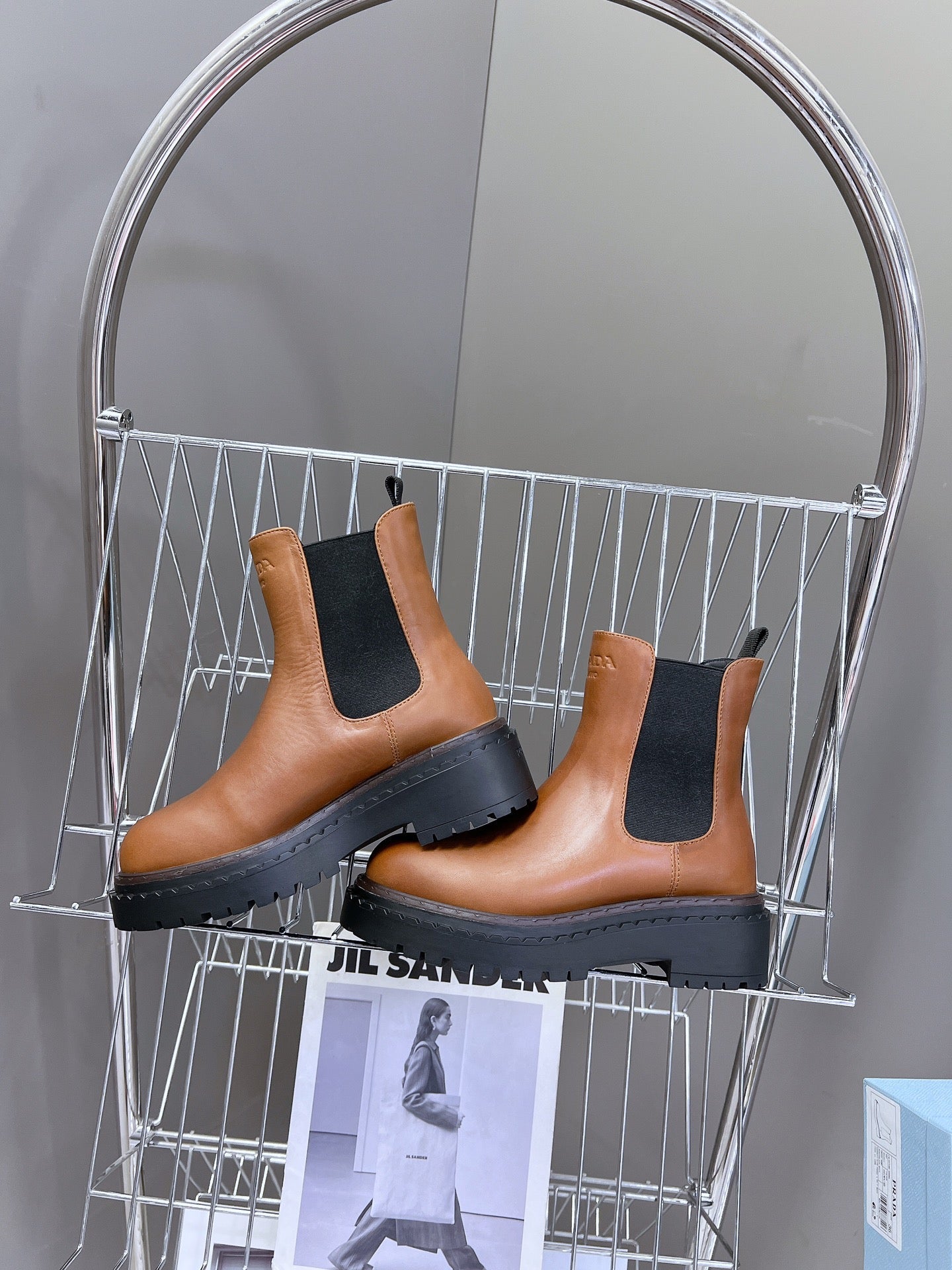 PRA CHELSEA BOOTS CARAMEL CALFSKIN