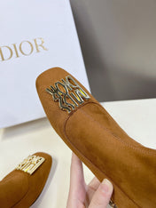 ICON HEELED ANKLE BOOT BRONZE BROWN SUEDE 4 CM WITH GOLD LOGO