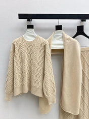 MAX MARA 25S KNIT SKIRT SET 091