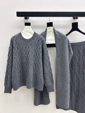 MAX MARA 25S KNIT SKIRT SET 092