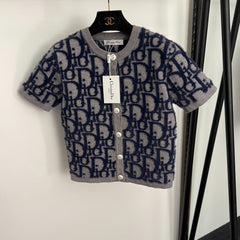 DIOR 25S SHORT-SLEEVE KNITTED CARDIGAN STYLE 331