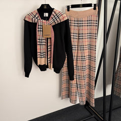 BURBERRY 25S KNITTED SET 080