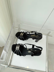 HIGH HEEL SANDALS 85 MM IN BLACK LAMBSKIN