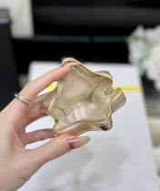 25S CHANEL STAR GOLD 23 IN METALLIC GOLD CALFSKIN