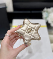 25S CHANEL STAR GOLD 23 IN METALLIC GOLD CALFSKIN