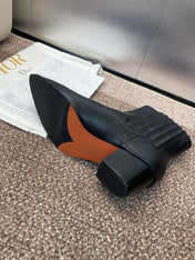 DIOR 25S D-WEST HAUTE COUTURE CHELSEA BOOTS 45MM IN BLACK CALFSKIN