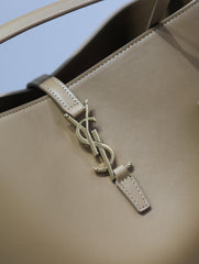 YSL 25S LE 5 À 7 BAG 26 IN BROWN CALFSKIN GOLD HARDWARE