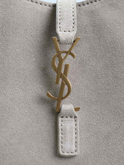 LE 5 À 7 HOBO MINI BAG 18 IN LIGHT BROWN SUEDE COPPER HARDWARE