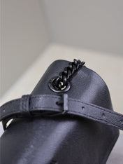 WEST HOLLYWOOD SMALL BAG 24 IN BLACK CALFSKIN BLACK HARDWARE
