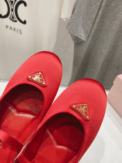 PRA SATIN BALLERINAS CRIMSON