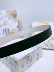 DIOR 25S BELT 20 MM IN BLACK CALFSKIN 572899
