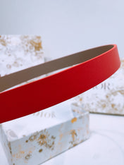 DIOR 25S BELT 20 MM IN RED CALFSKIN 572901