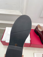 VIV' RANGERS LACE-UPS IN BURGUNDY RED CALFSKIN