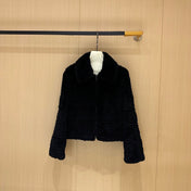 DIOR 25S ANGORA RABBIT FUR JACKET 768