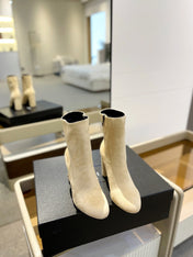 SL HONORÉ BOOTIES FLAX SUEDE