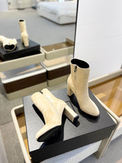 SL HONORÉ BOOTIES FLAX SUEDE