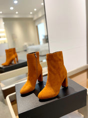SL HONORÉ BOOTIES BRICK SUEDE