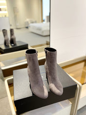 SL HONORÉ BOOTIES GRAY SUEDE