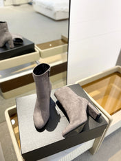 SL HONORÉ BOOTIES GRAY SUEDE
