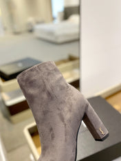 SL HONORÉ BOOTIES GRAY SUEDE