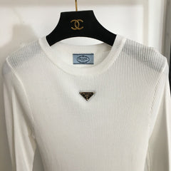 PRADA 25S FITTED KNIT SWEATER 284