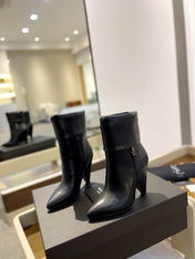 SL NIKI BOOTIES BLACK CALFSKIN