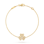 FRIVOLE GOLD FLOWER DIAMOND BRACELET