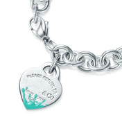LOVE HEART RETURN TO TIF SILVER BRACELET