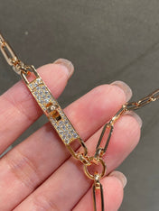 HM KELLY CHAINE CHOKER DROP NECKLACE