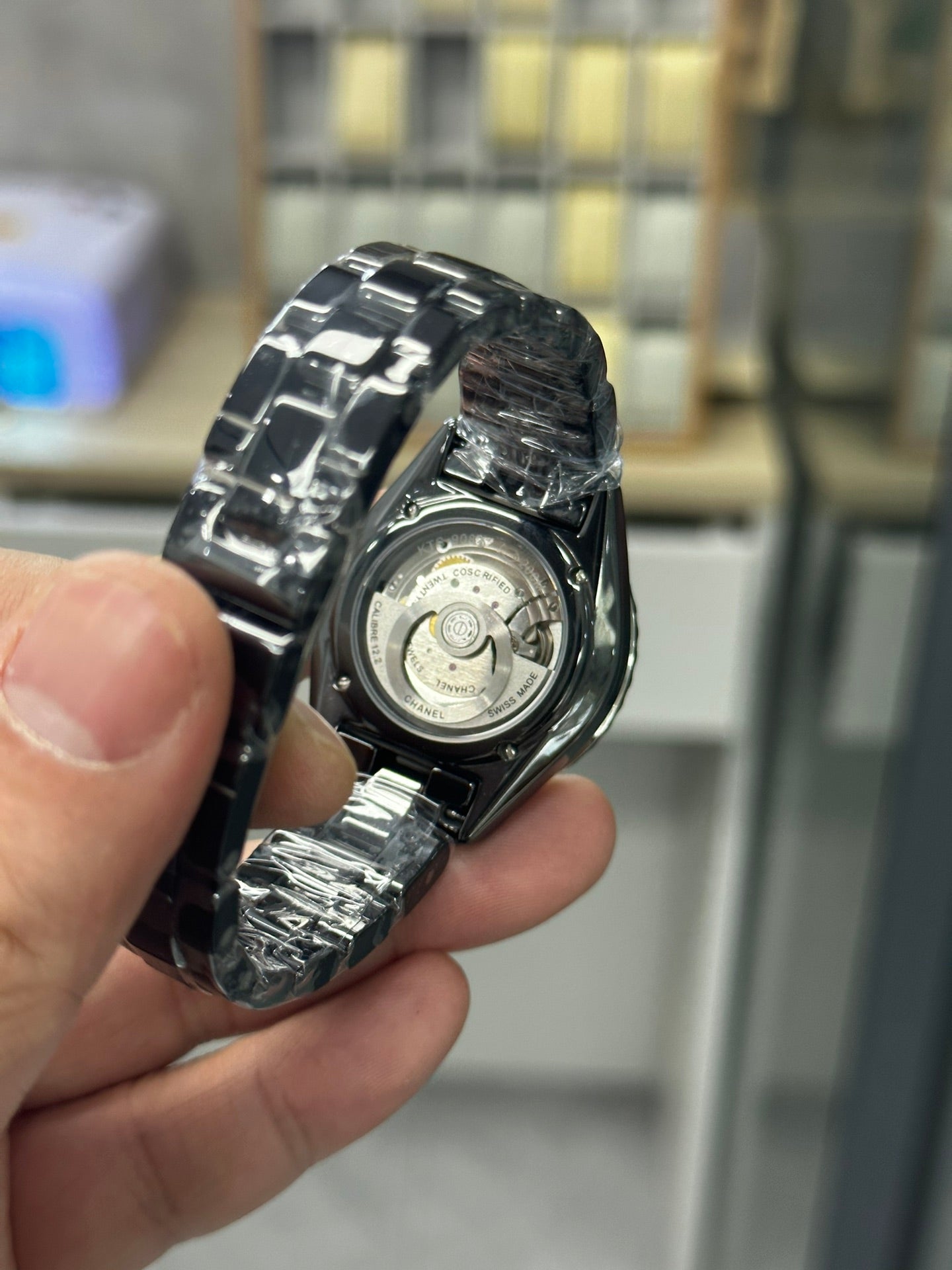 J12 33MM DIAMOND BEZEN BLACK CERAMIC STEEL