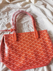 MINI HOBO BOHEME 38CM RED CANVAS