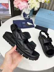 pra dad sandal black calfskin